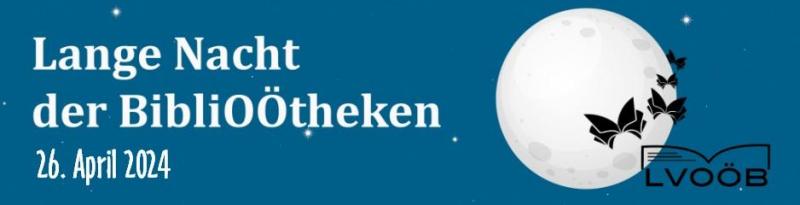 Logo: Lange Nacht der BiblioOÖtheken 2025